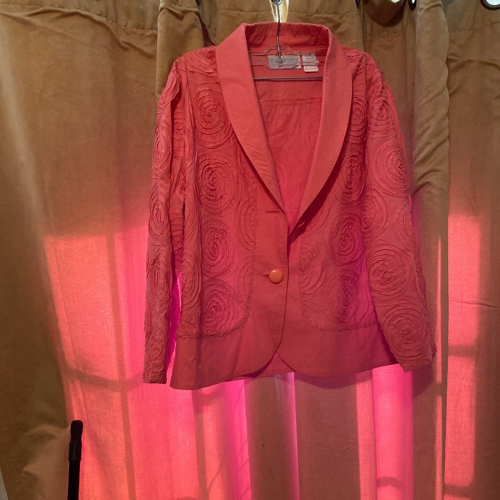 Blue Bayou orange blazer size Medium